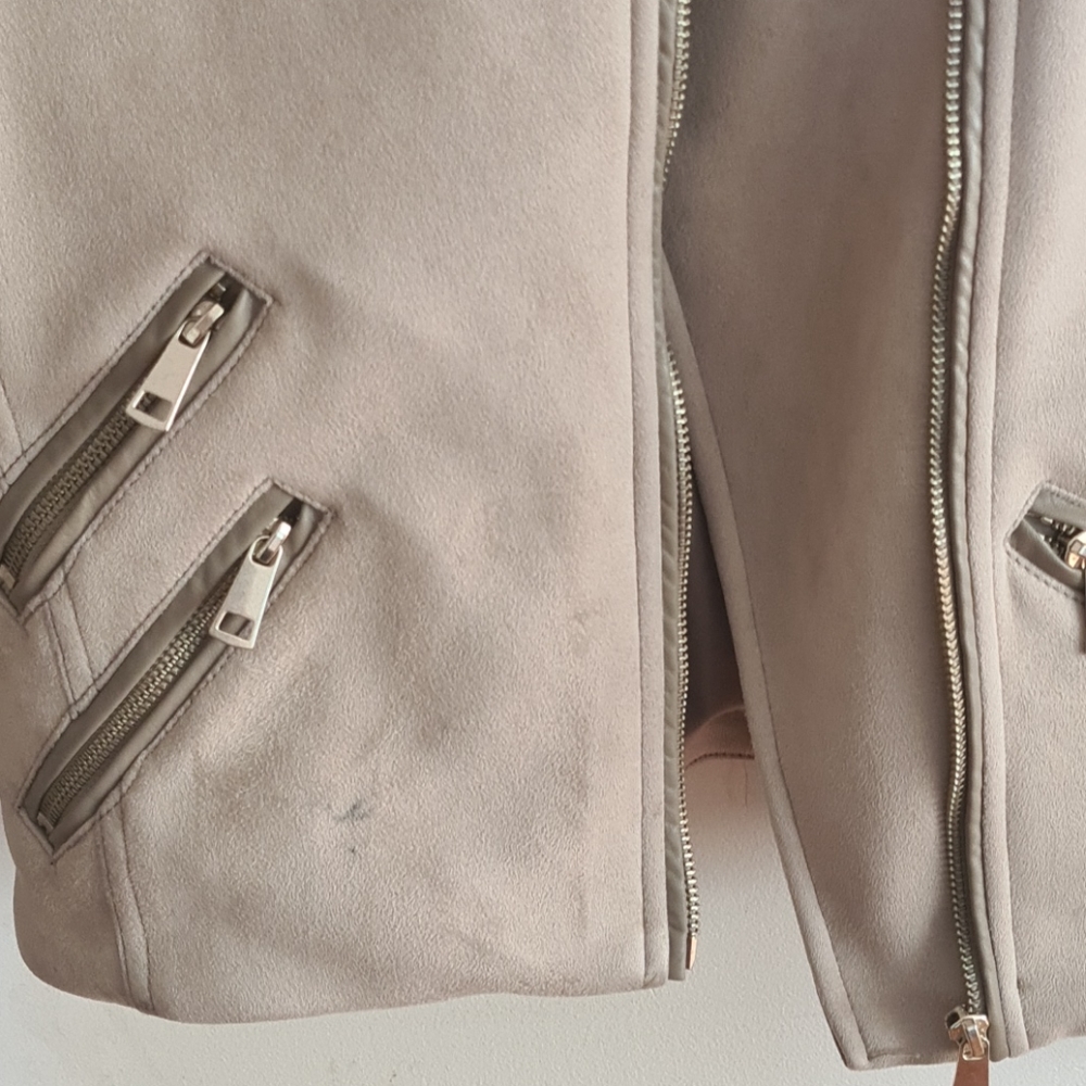 Suede & leather spring jacket - Picture 5 of 5